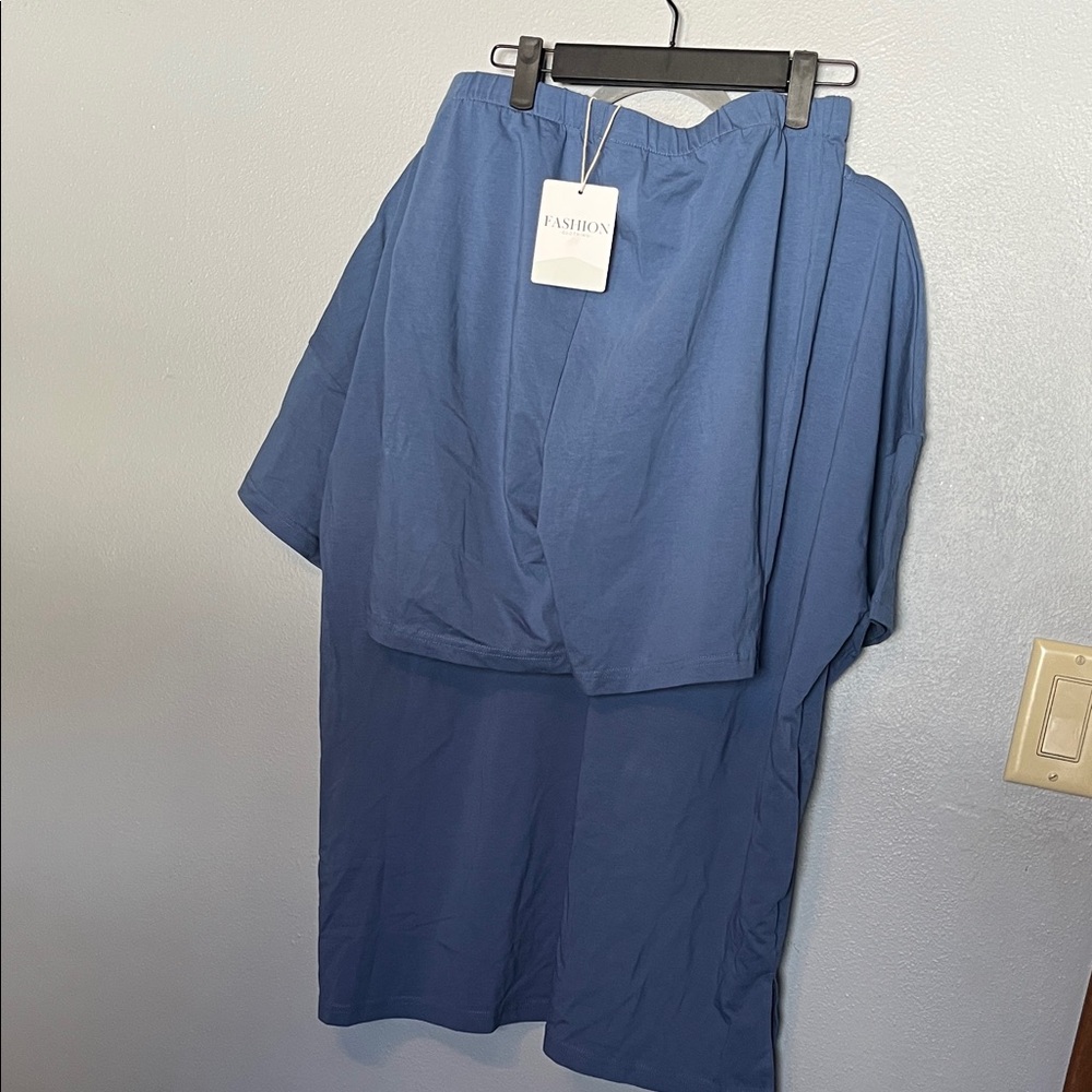 Blue Two-Piece Set